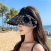 Summer Sun Hat With Butterfly Knot Large Brim For Women Sun Protection