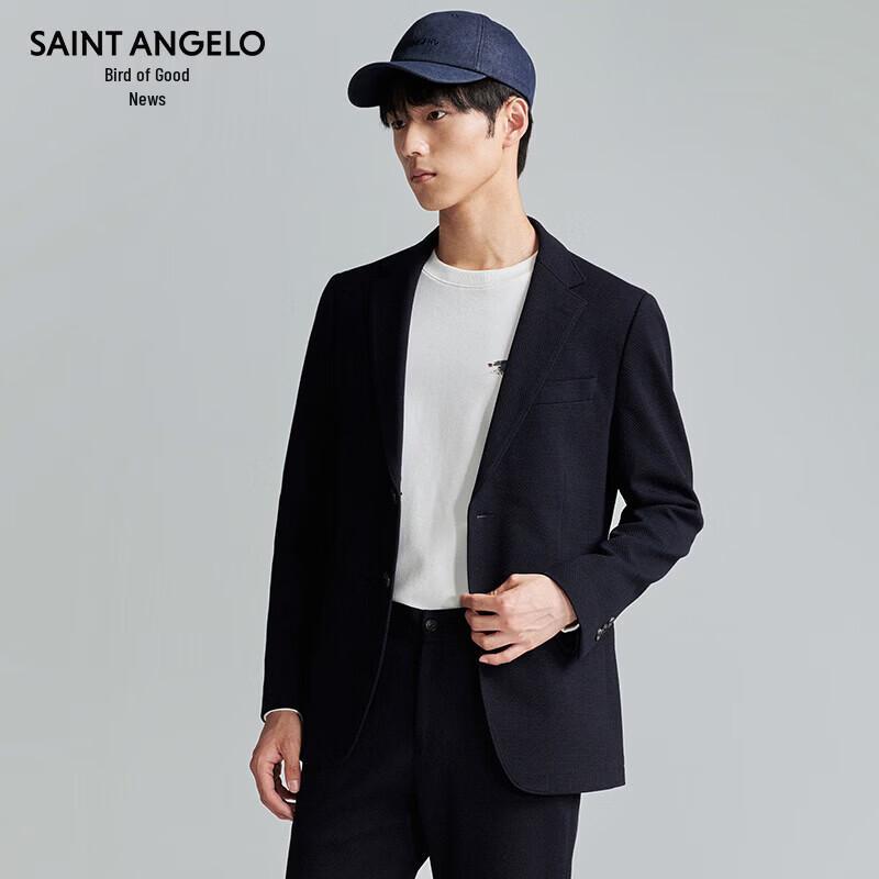 Baoxiniao Men's Blue Slim Fit Business Casual Blazer ESU243713U