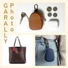 [Epic Green] Women's Genuine Leather Key Case, Smart Key Compatible, with Keychain, Pouch, Men's Carabiner, Smart Key Case, Coin Purse, Multi-purpose