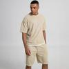 Men's Ice Silk Quick-Dry Summer Sport Set: Casual Loose Polo T-Shirt & Shorts.