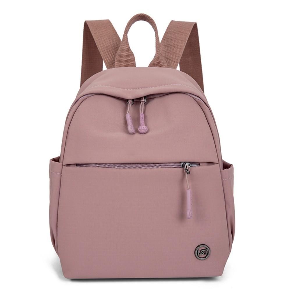 Stylish Lightweight Travel Backpack Large Capacity Wearproof Rucksack Portable Breathable Ladies Bag Casual Use розовый