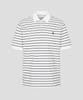 Binpolmen 1-Color Stripe Classic Collar Neck T-Shirt Ivory