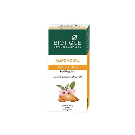 Soap with Almond Oil: Skin Nutrition (150 G), Almond Oil Nourishing Bathing Bar Biotique