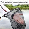 Fishing Landing Net Strong Load-bearing Catch Fish Aluminum Alloy Handle Round Fishing Brail for Outdoor Fishing