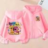 New Sprunki Rhythm Box Children's Zipper Hoodie, Unisex Cartoon Jacket for Boys and Girls, Fashion Trendy