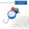 Manifold Gauge, 500psi 35kgf\/cm² Air Condition Refrigeration Manifold wiht Visual Mirror (Blue) Manometer & Valve for R12 R502 R22 R410 R134A