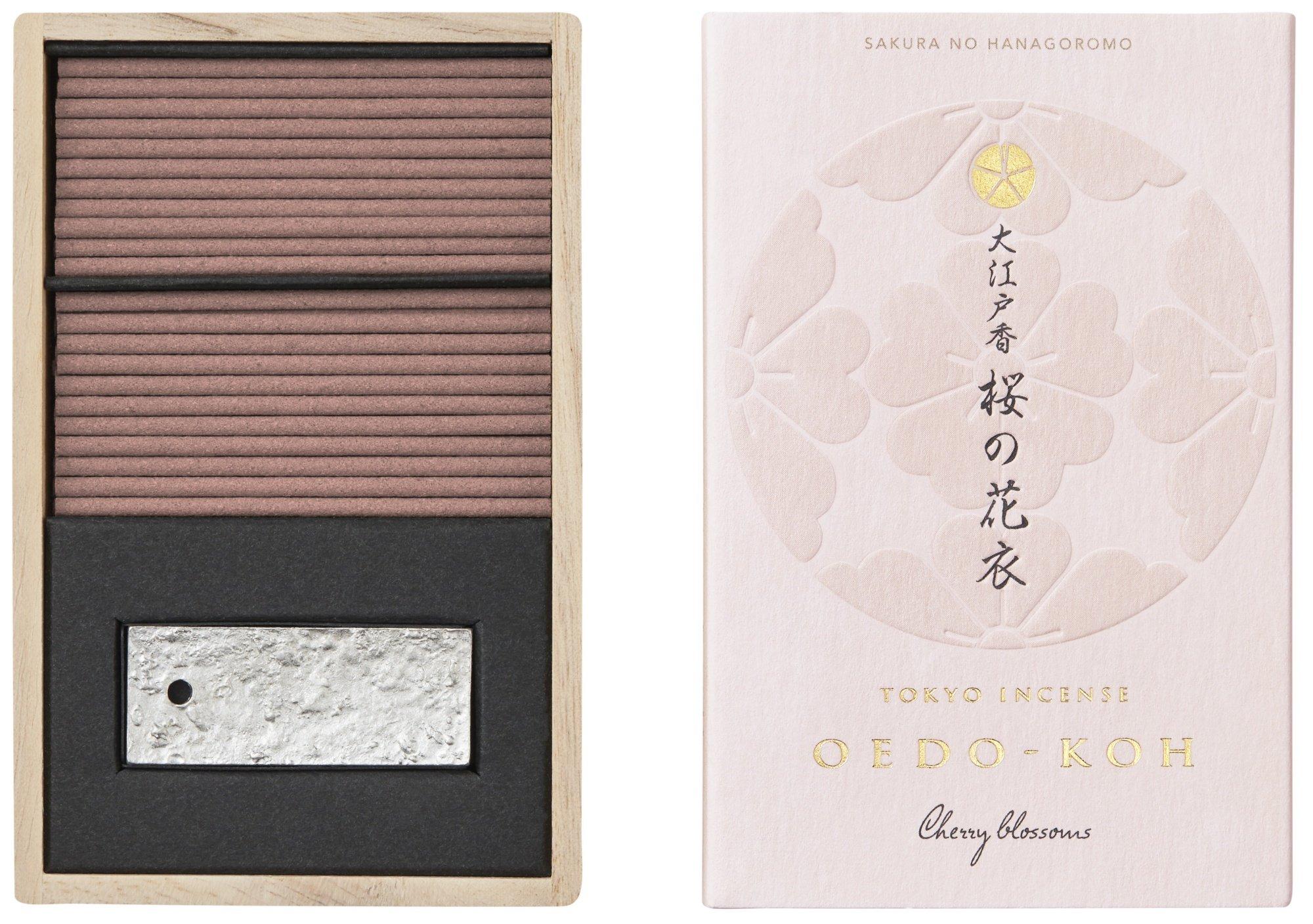 

Nippon Kodo Sakura no Hanagoromo no 60 sticks with incense holder Oedo-koh (Sakura Hanagoromo)