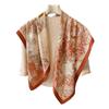 Silk scarf 1116 new spring and autumn thin imitation silk large square scarf mother scarf women's 91x91 shawl dual-purpose winter