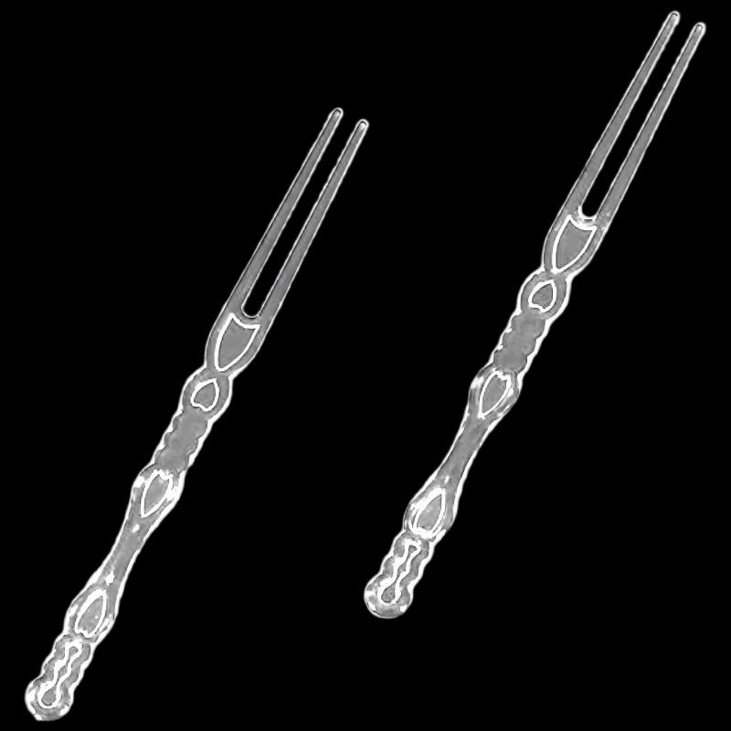 Disposable Transparent Fruit Forks, 500-count Box