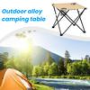 Folding Camping Cloth Table with 2 Cup Holders Carrying Bag Heavy Duty Waterproof Oxford Fabric Outdoor Picnic Beach Hiking Collapsible Table