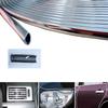 6m Car Door Edge Scratch Protector DIY Silver Moulding Trim Strips Chrome Trim Strip Scratch Guard Protector Strips
