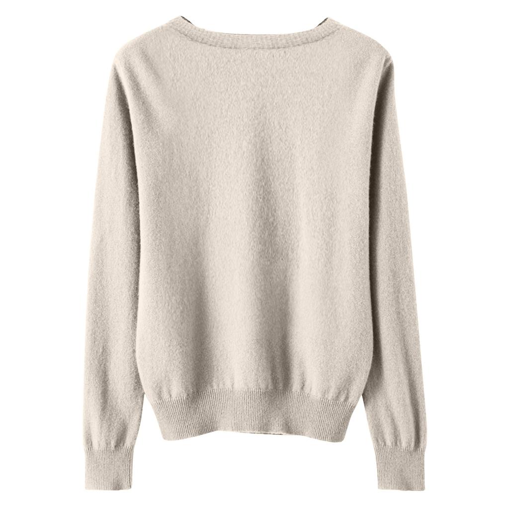 Girls Long Sleeve Pullover Sweater for Kids Soft Knit Crewneck Lightweight Casual Top for Children School Wear