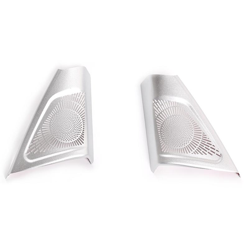 

Нержавеющая крышка автомобильного аудиодинамика, накладка на дверной динамик, накладка, автомобильные аксессуары, интерьер для BMW 5 серии 2011-17 F07 F10 серебряный