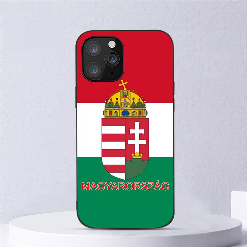 Custodia per telefono con bandiera dell'Ungheria per iPhone 11 12 Mini 13 14 Pro Xs Max X 8 7 6s Plus 5 Se Xr Guscio