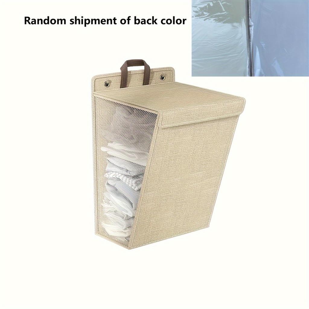 Platzsparend 1 Stück Wandhängender Wäschekorb, Aufbewahrungskorb für Schmutzwäsche, Faltbarer Wäschekorb für Badezimmer, Schlafzimmer, Wohnzimmer, Heimorganisation