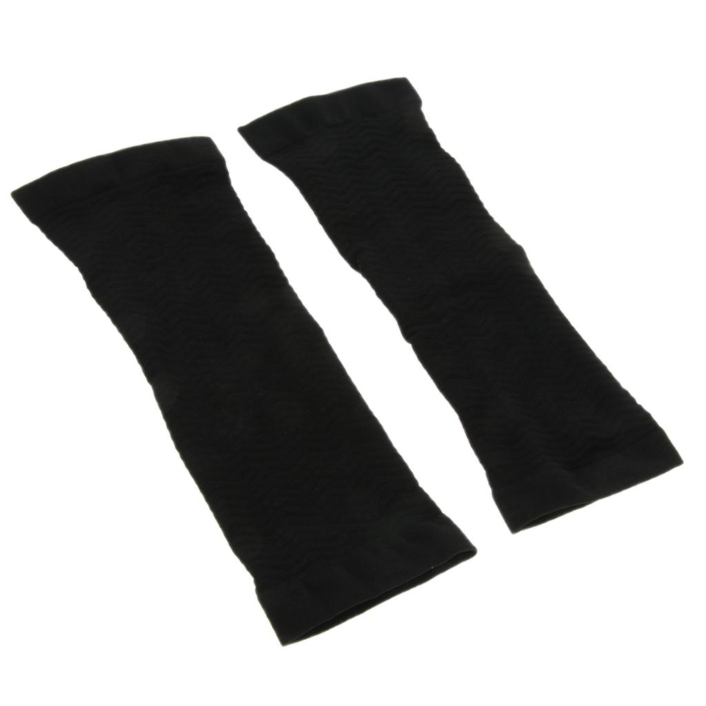 2 Pairs of Shaper Sleeves for Fat Loss, Upper Arm Wrap Bands -