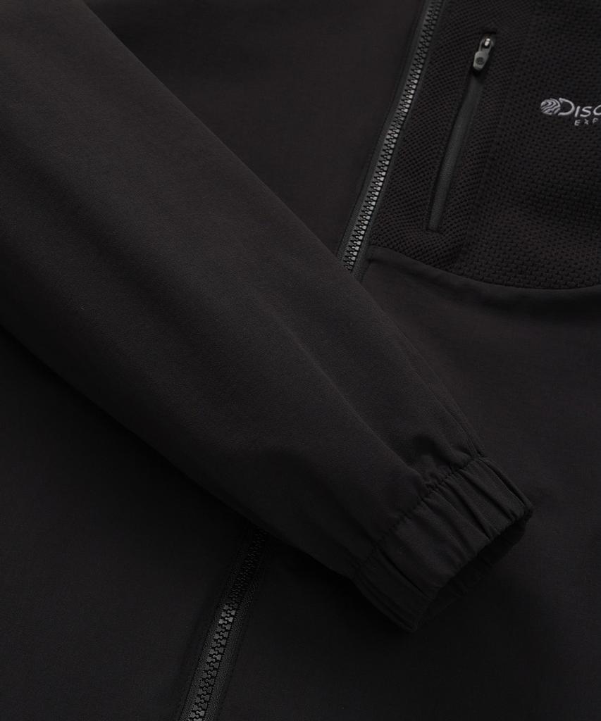 Discovery Expedition Men'S Outdoor Woven High-Neck Training Jacket (Black)