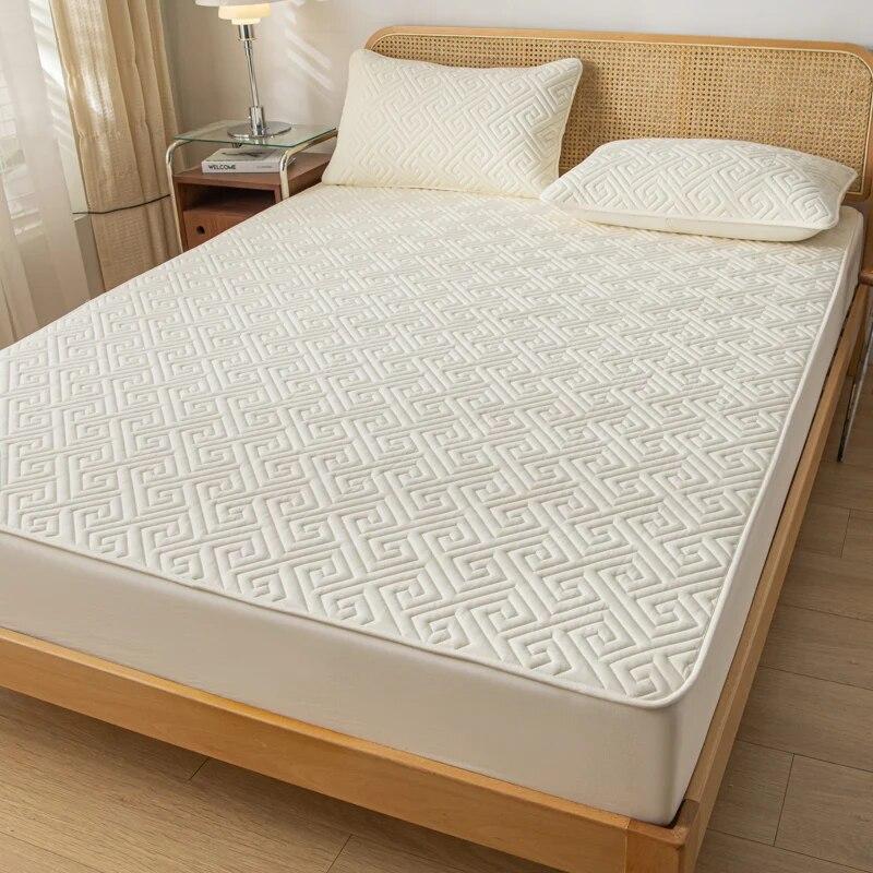 Waterproof Fitted Sheet Quilted Mattress Cover Mattress Protector For Old Child Twin Full Quuen King Size 160*200 Mattress Cover