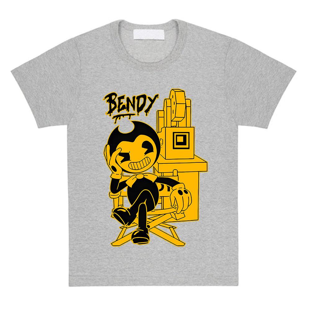 

Bendy and The Ink Machine Game Tshirts Cotton Short Sleeve Oneck Female Tshirt Loose Cartoon Graphic Printing T Shirt Women 4XL