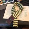 Y2K Style Striped Scarf Korean Style Knitted Neck Guard  Collocation Clothing Accessories