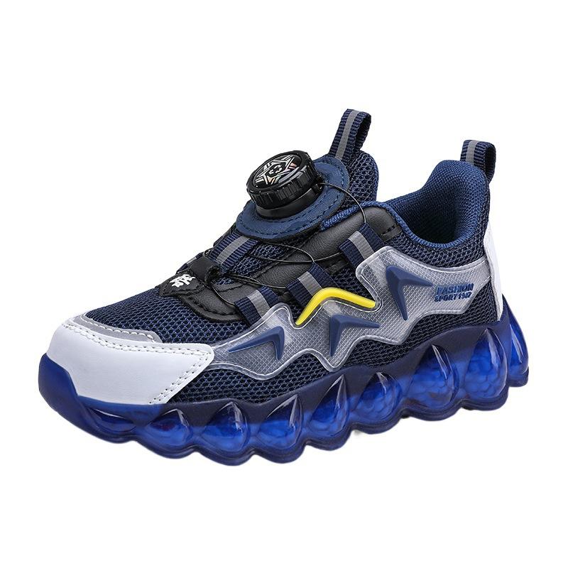 Children's sports shoes medium and large children's light running shoes 2025 new autumn boys' net shoes spring breathable mesh