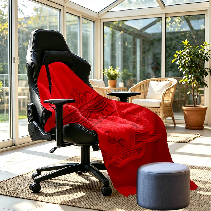 Liverpool F.C. Print Decke - Weich & Bequem, für Schlafzimmer, Reisen, Sofa, Heimdekoration - Geburtstags-Weihnachtsgeschenk für Freund