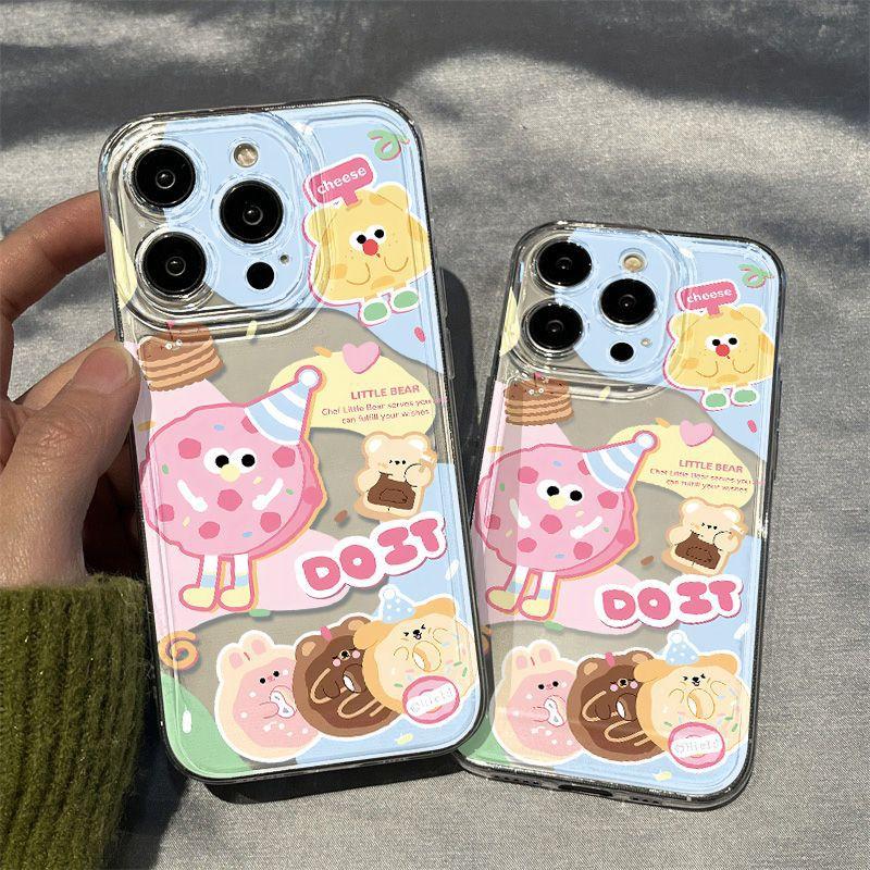 Cartoon cute dessert for iPhone17pormax mobile phone case 14 simple 13 creative 16 protective case 15