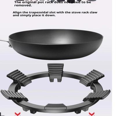 4/5-Krallen Winddichte Gasherdabdeckung Energiesparender Gasherdring Rutschfester Herdrost Gasherd Windschutz Gasherd Zubehörcl