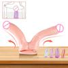 Female Adult Sex Toys Double Realistic Dildo Suction Cup G Spot Stimulation Vagina Massager Masturbation Toys for Women