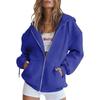 Felpa con zip metallica unisex transfrontaliera - Colore tinta unita, Giacca Autunno/Inverno