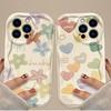 Cartoon Colored Graffiti Pattern Wave Phone Case For iPhone 17 Pro 16 15 14 Plus 13 12 11 Pro Max 16E 17 Air Shockproof Cover