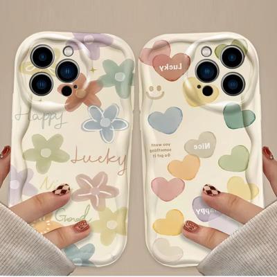 Cartoon Colored Graffiti Pattern Wave Phone Case For iPhone 17 Pro 16 15 14 Plus 13 12 11 Pro Max 16E 17 Air Shockproof Cover