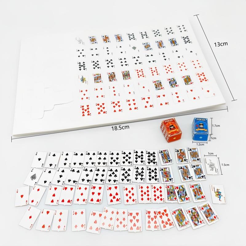 10Pcs Mini Fingertip Playing Cards Portable Outdoor Travel Set - Super Party Game for Gatherings Ideal Small Card Game Toy