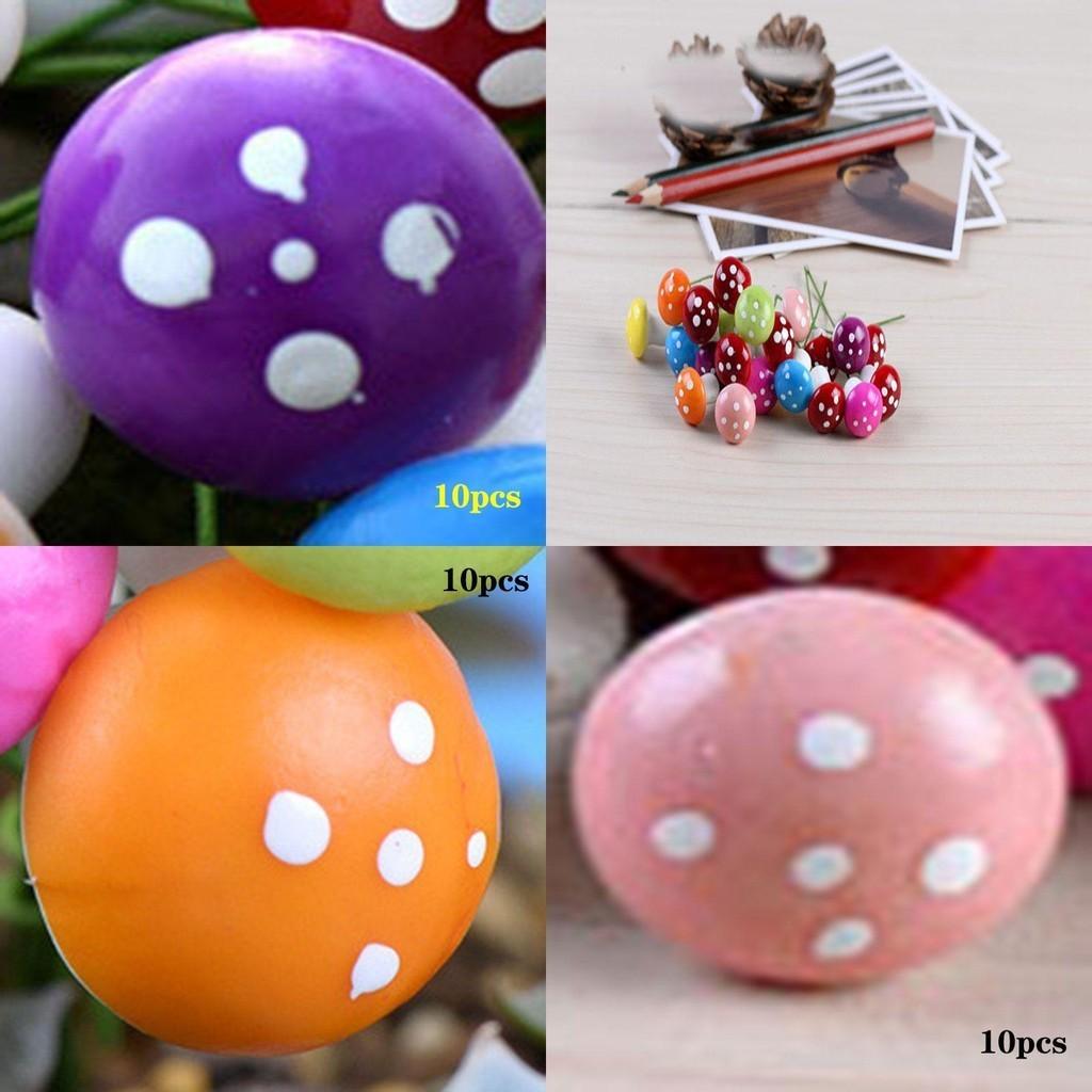Exquisite Multi-colored Foam Mushrooms Ideal For Creative Mini Garden Displays