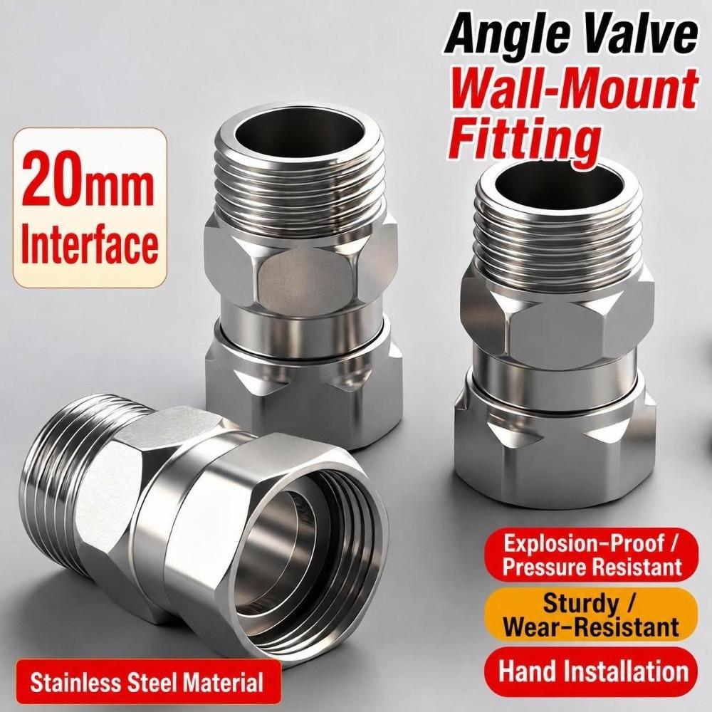 304 Stainless Angle Valve Connector 360 Rotatable Swivel Joint New Faucet Adapter Home Plumbing