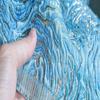 Blue Flowered Gold Thread Jacquard Fabric for Diy Sewing Coat Clothing Designer Art Dress Fabrics Fashion Apparel Cloth