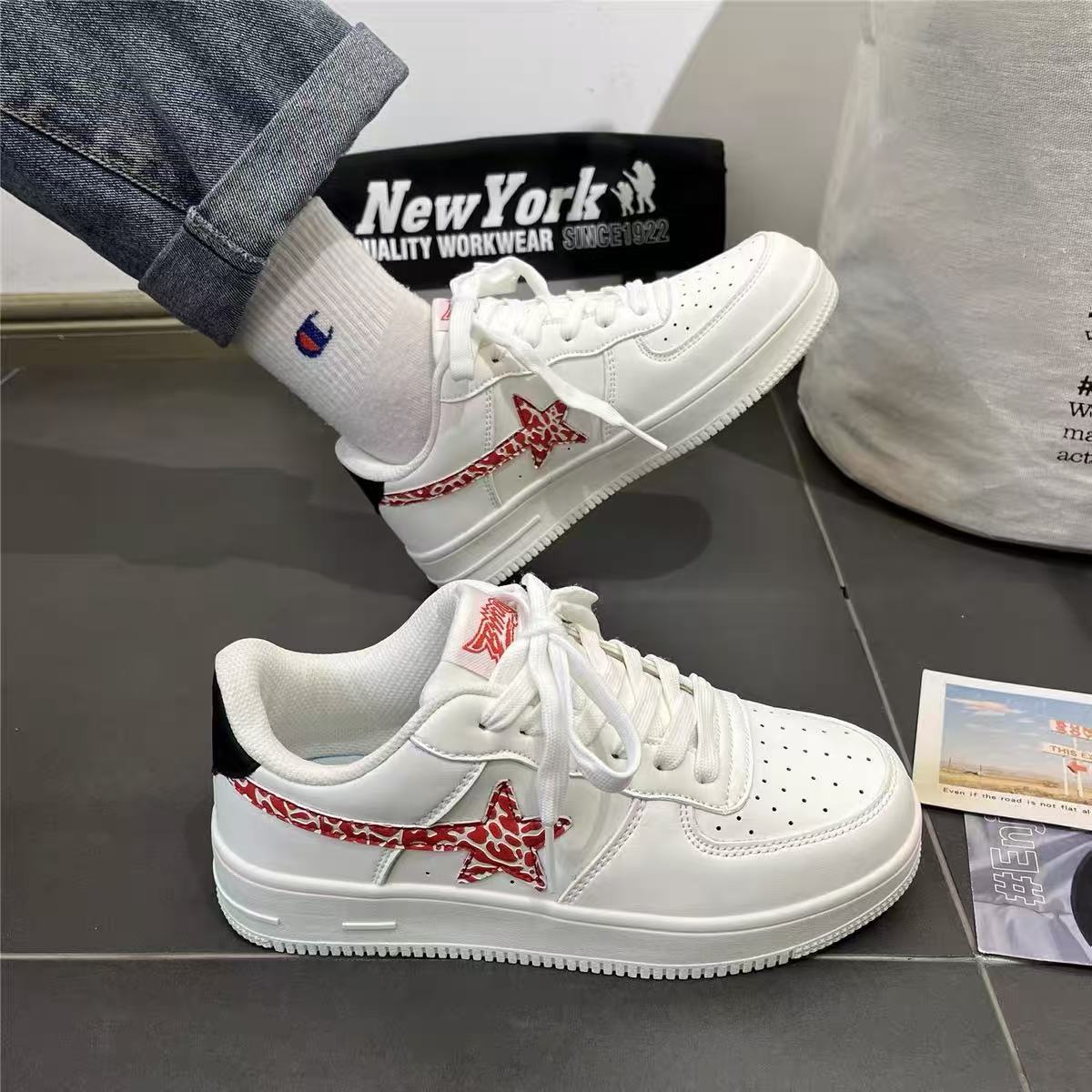 Summer ins contrasting color meteor German training shoes chic niche retro breathable board shoes 36
