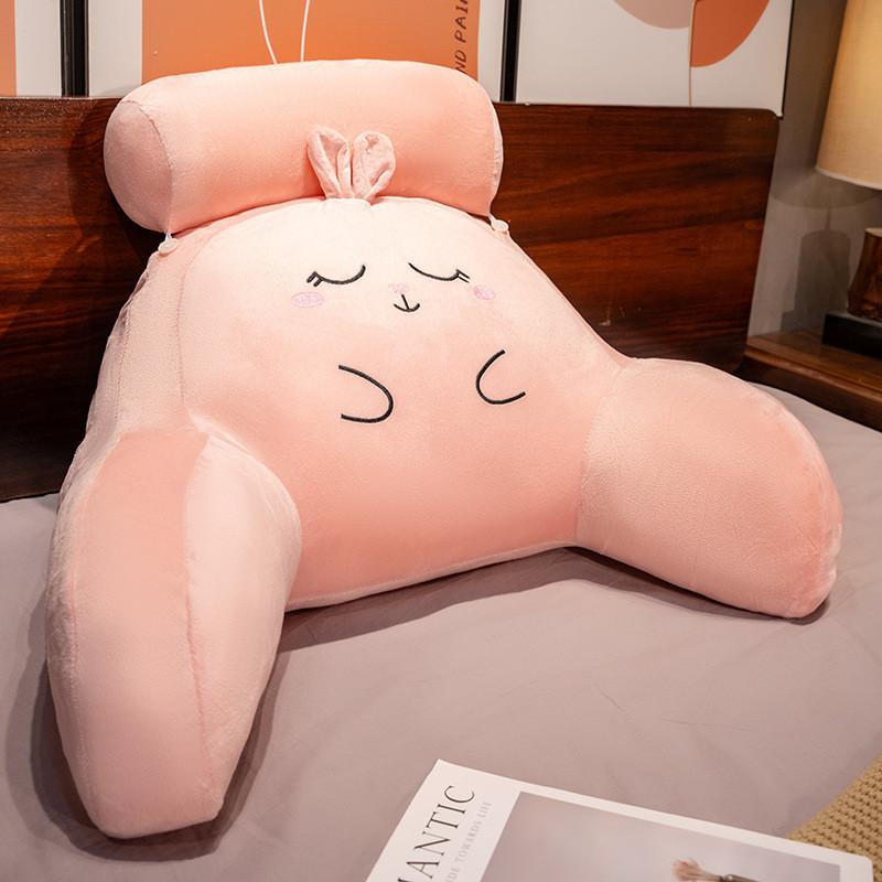 Cartoon Anime Lumbar Pillow With Plush Cover For Bed Couch Support