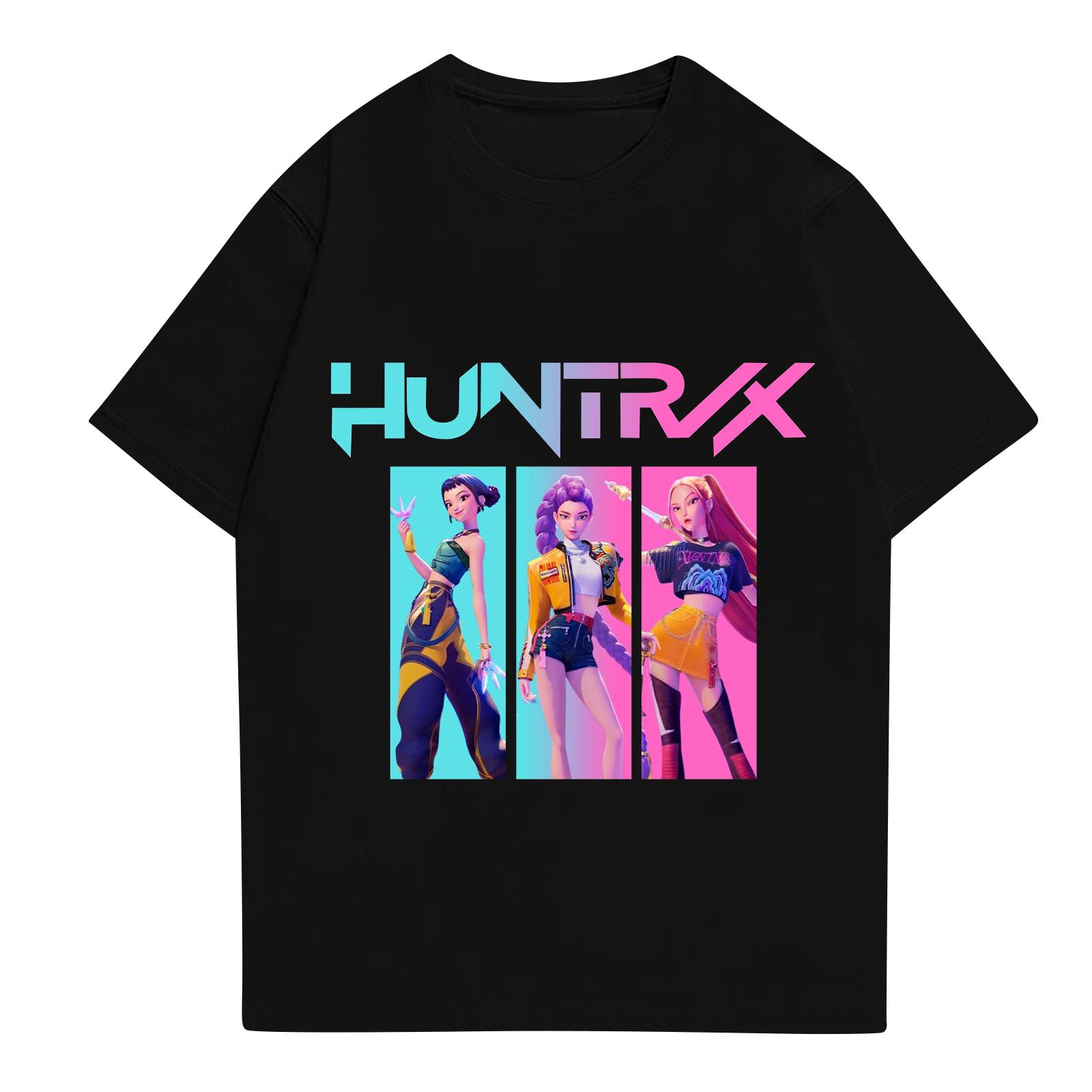 

Детская футболка с коротким рукавом с аниме-принтом 150 чёрный