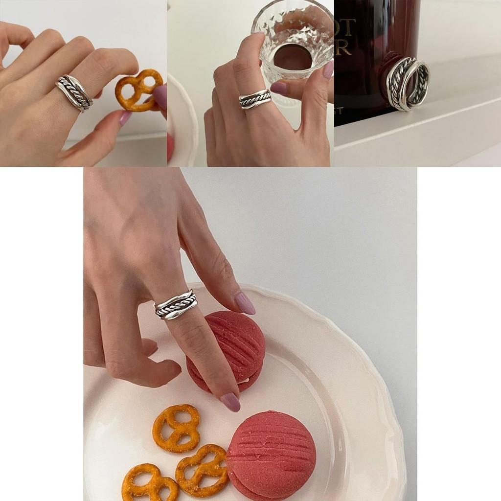 Fashionable Adjustable Open Geometric Ring For Women Elegant Statement Accessory