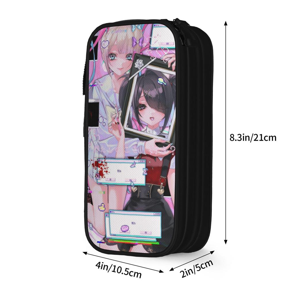 Needy Streamer Overload Pencil Cases Classic Ame-chan KAngel Pen Bag Girl Boy Large Storage School Supplies Zipper Pencilcases