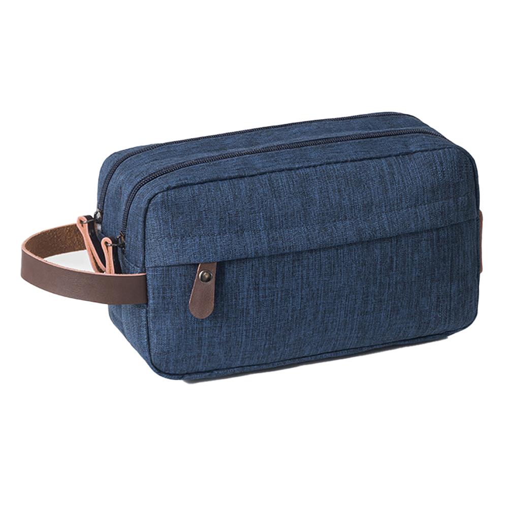 Marineblauer Kulturbeutel Für Reisen – Wasserdicht, Leicht, 19x23cm Für Damen & Herren
