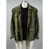 Spring  Men's M65 Cargo Jacket: Casual Vintage Multi-Pocket Long-Sleeve Cardigan Coat for Everyday Wear