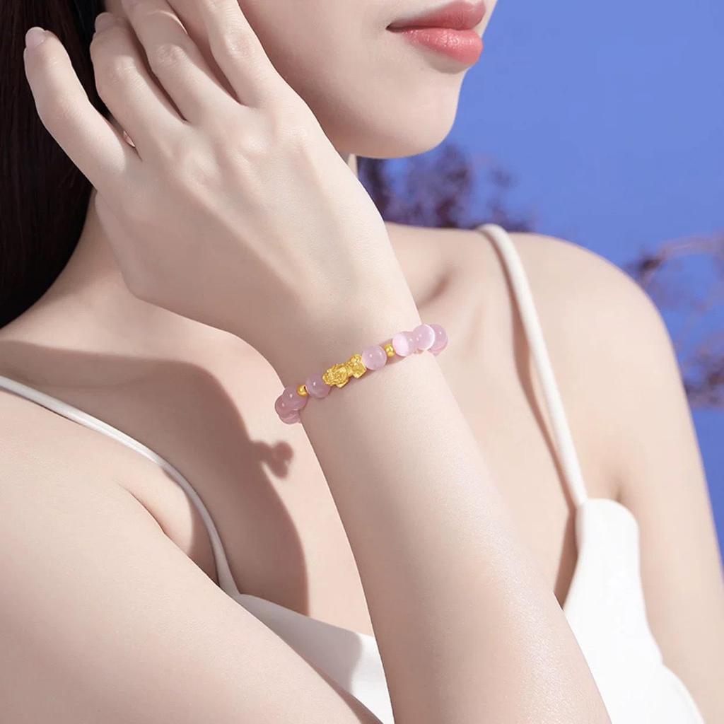 Pixiu Cat's Eye Stone Bracelet: Luxurious Luck Charm