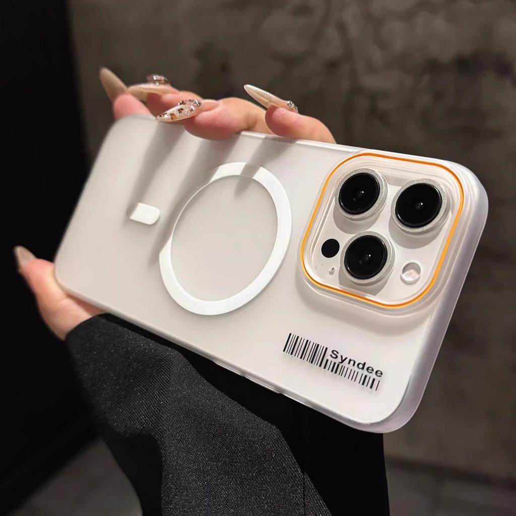 Anwendbar auf IPhone17 Weiches Garn Magnetische Saugkraft Handyhülle Apple 16 ProMax Hautgefühl Sturzsicher 15 Matte PC Schutzhülle