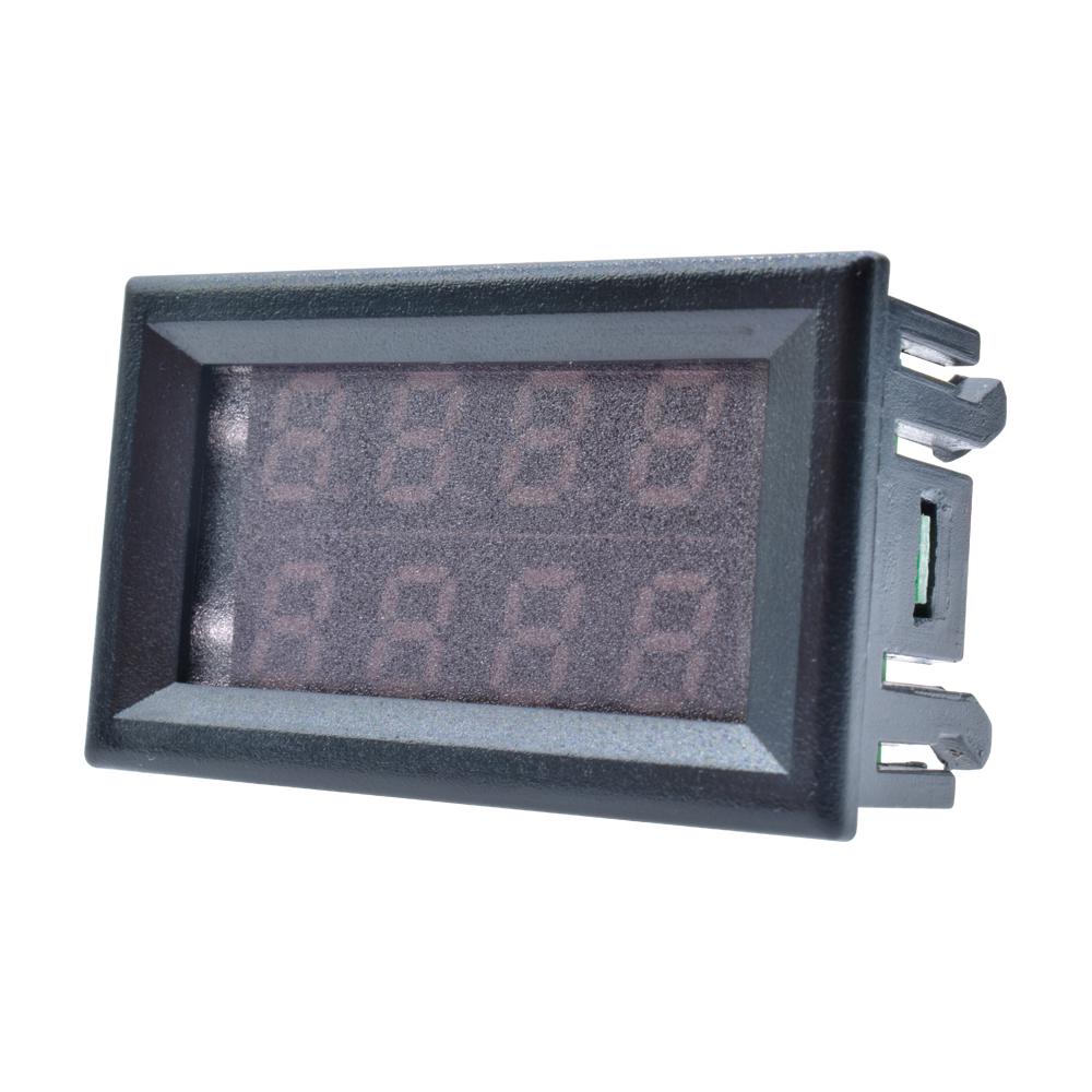 DC 0-100V 0-200V 10A Dual LED Digital Voltmeter Ammeter Car Motocycle Voltage Current Meter Volt Detector Tester Monitor Panel