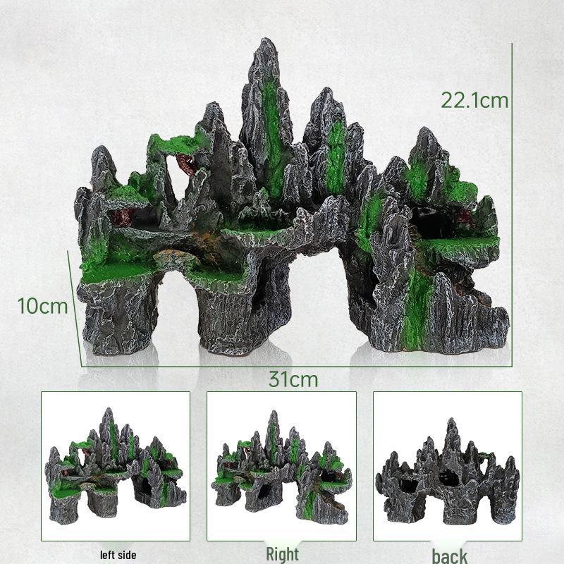 Large Resin Imitation Stone for Creative Rockery Landscaping & Aquarium Decor