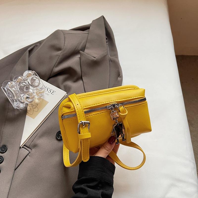 Summer new trendy lunch box bag versatile hand bag going out fashionable simple messenger small square bag women's bag