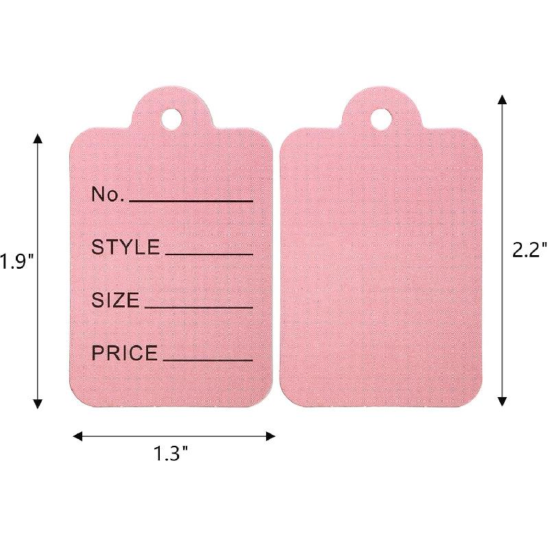 Frcctre 2000 Pcs 8 Colors Price Tags, 1.3" Lx1.9 H Clothing Tags Coupon Tags Merchandise Marking Tags Labeling Tags Paper Tags for Handmade Clothing