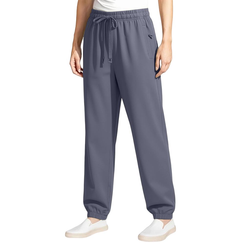 Women's Summer Ice Silk Sun Pants Sporty Casual Loose Fit Breathable Quick Drying
